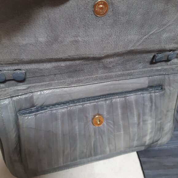 Genuine Eelskin shoulder purse and wallet (Sold as set) - Picture 13 of 15